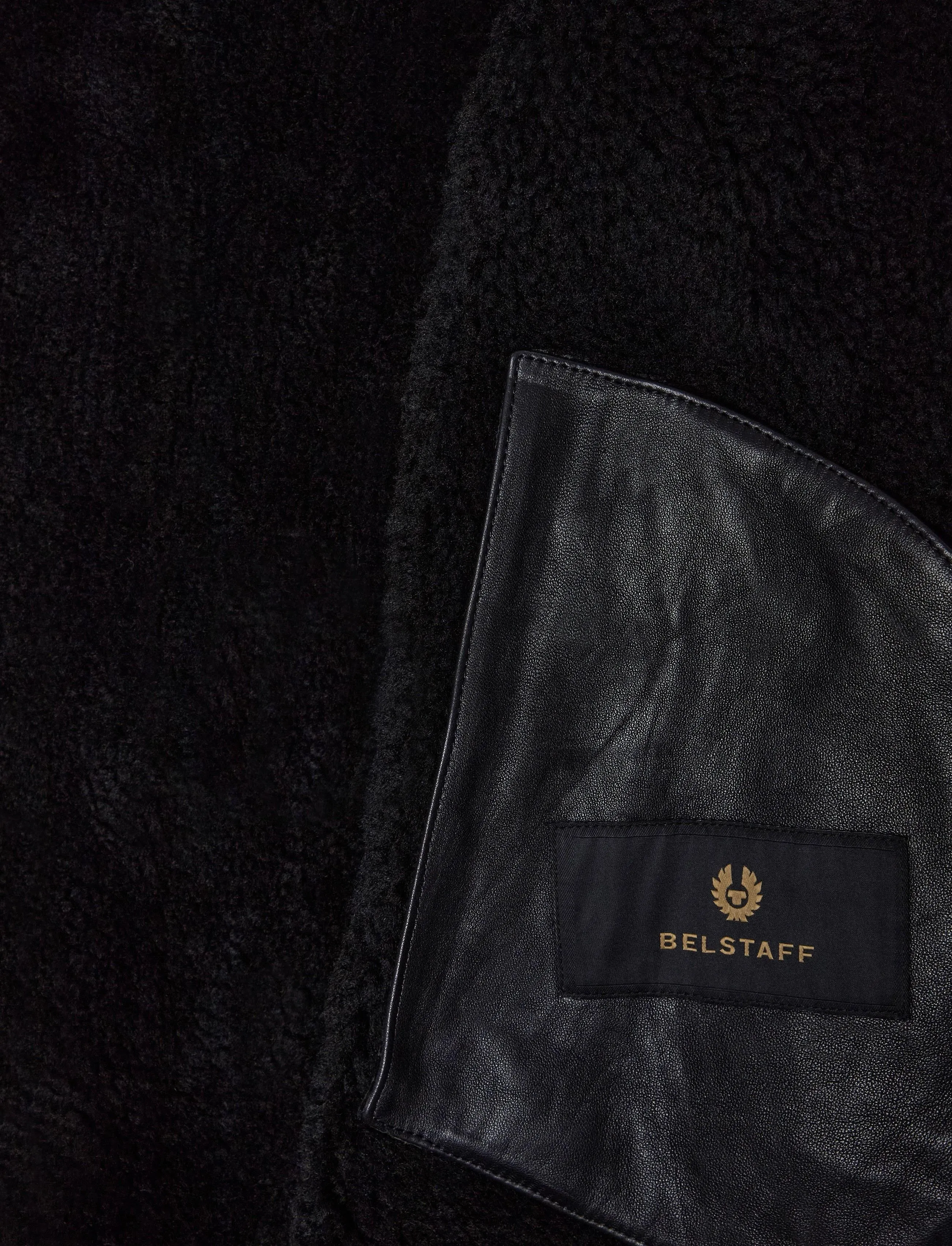 Belstaff - HIGHLAND SHEARLING JACKET Black - black - 4