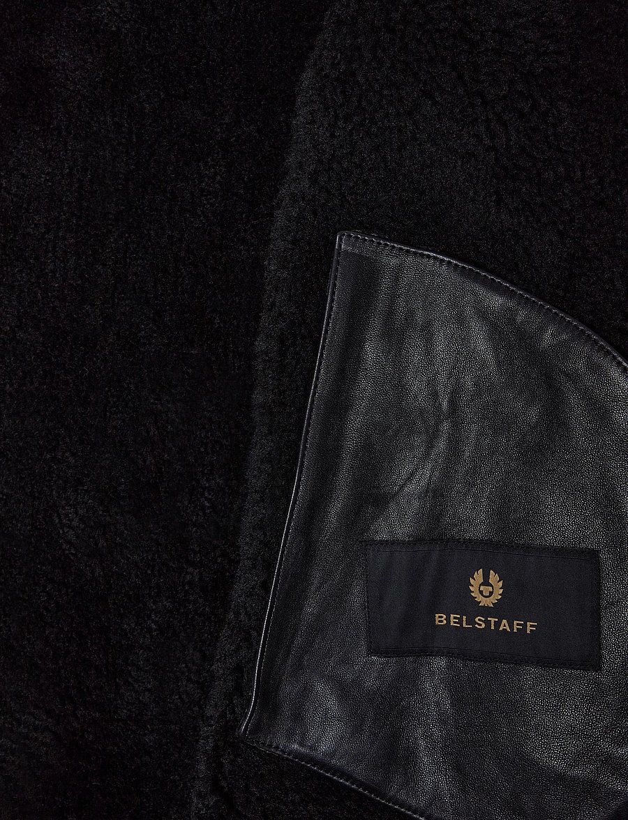Belstaff - HIGHLAND SHEARLING JACKET Black - herbstjacken - black - 4