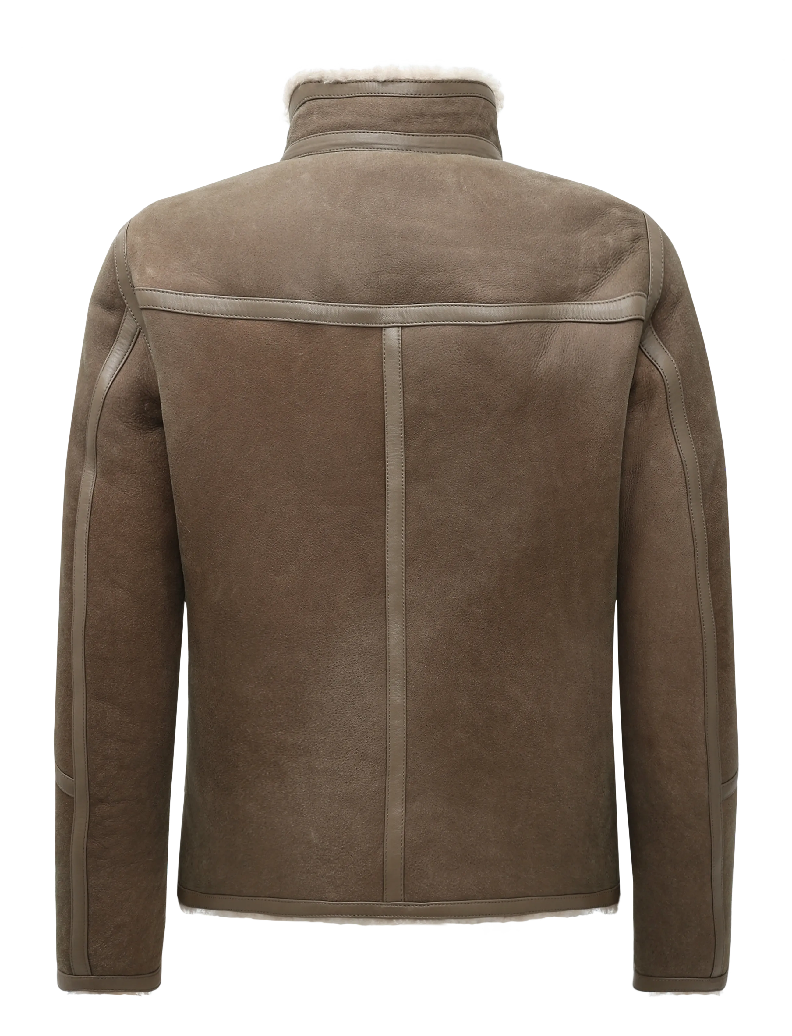 Belstaff - HIGHLAND SHEARLING JACKET Dark Dusty Taupe - fall jackets - dark dusty taupe - 1
