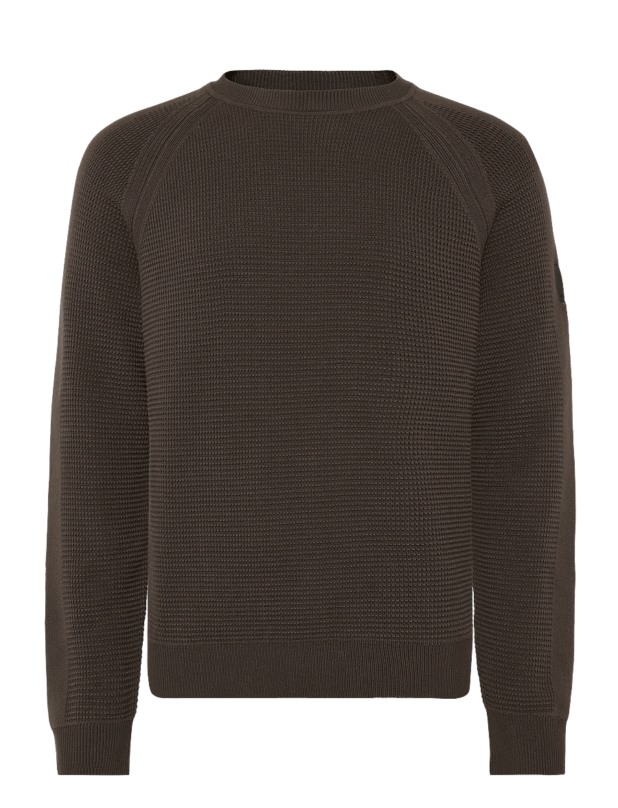 Belstaff - BRADWELL CREWNECK COTTON Army Olive - round necks - army olive - 1