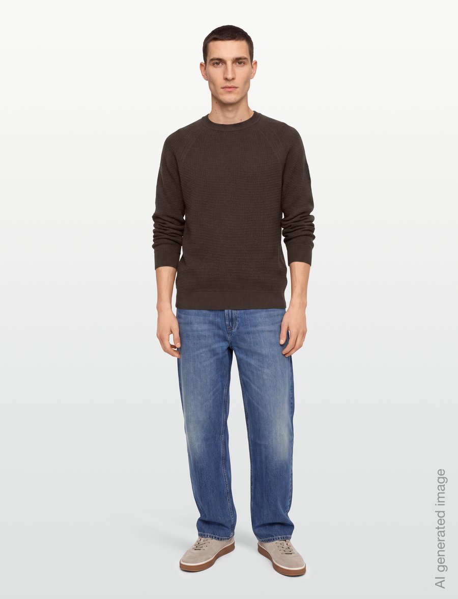 Belstaff - BRADWELL CREWNECK COTTON Army Olive - round necks - army olive - 0