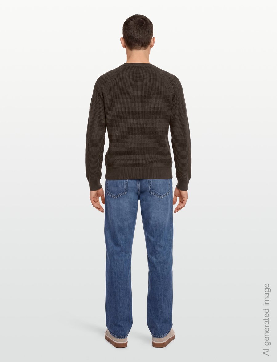 Belstaff - BRADWELL CREWNECK COTTON Army Olive - round necks - army olive - 4