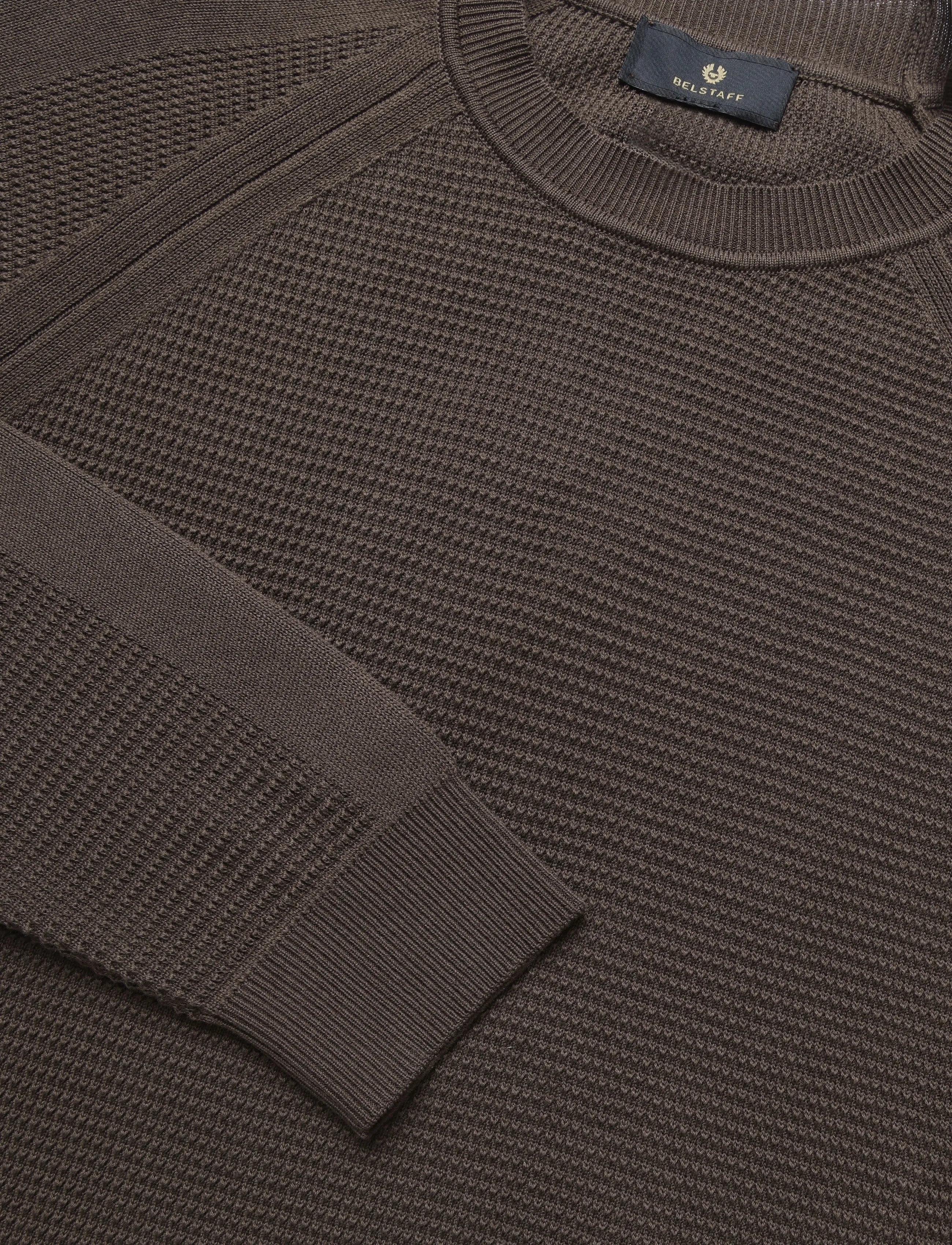 Belstaff - BRADWELL CREWNECK COTTON Army Olive - round necks - army olive - 5
