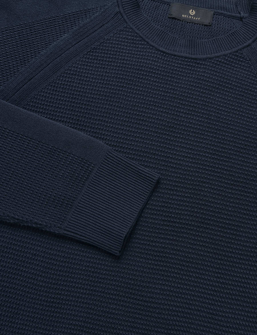 Belstaff - BRADWELL CREWNECK COTTON Dark Ink - rundhals - dark ink - 5