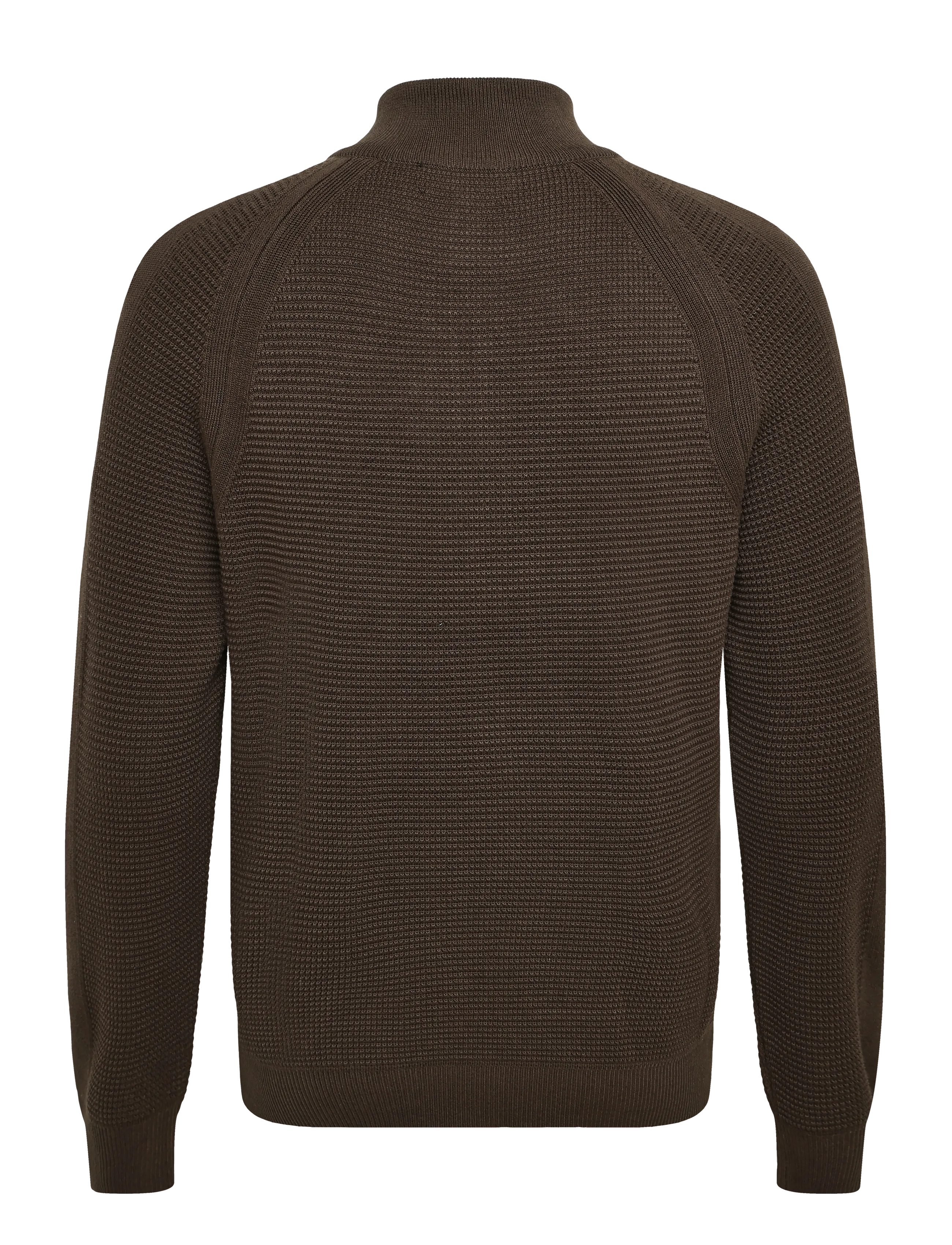 Belstaff - BRADWELL Q ZIP COTTON Dark Ink - halfzip strik - army olive - 2