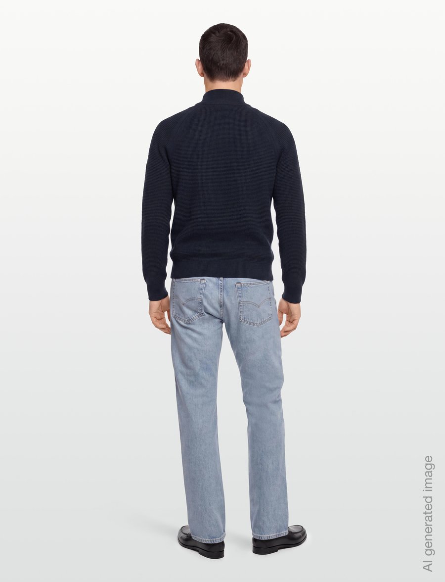 Belstaff - BRADWELL Q ZIP COTTON Dark Ink - dark ink - 4