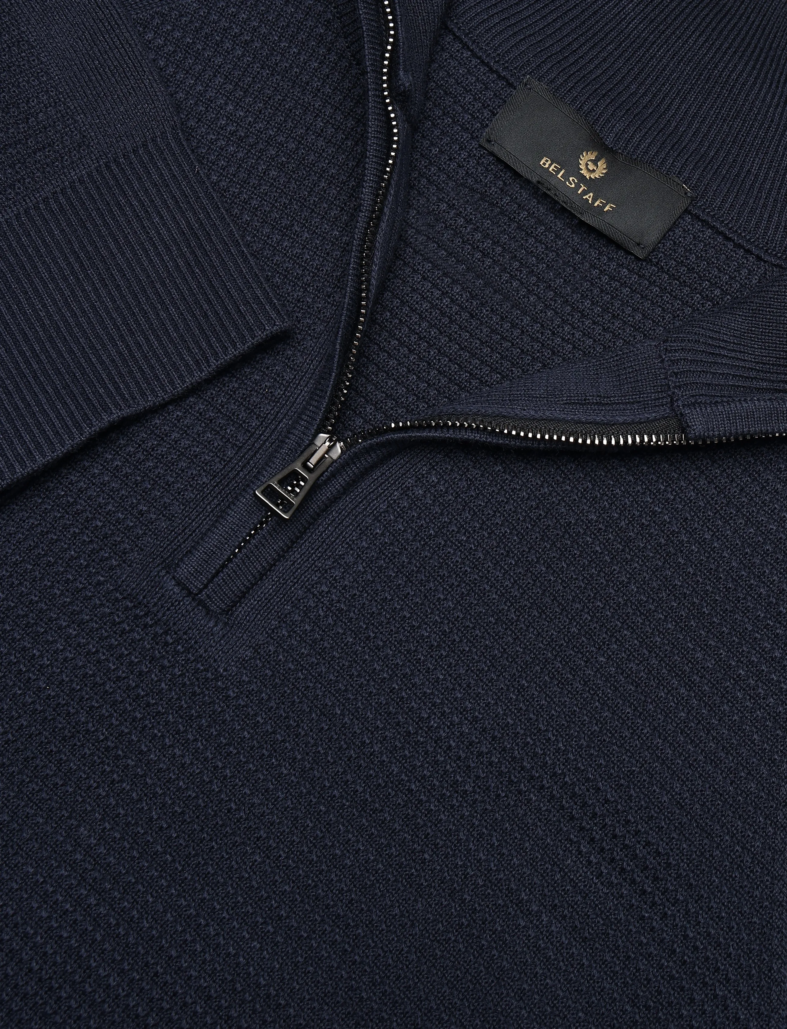 Belstaff - BRADWELL Q ZIP COTTON Dark Ink - dark ink - 5