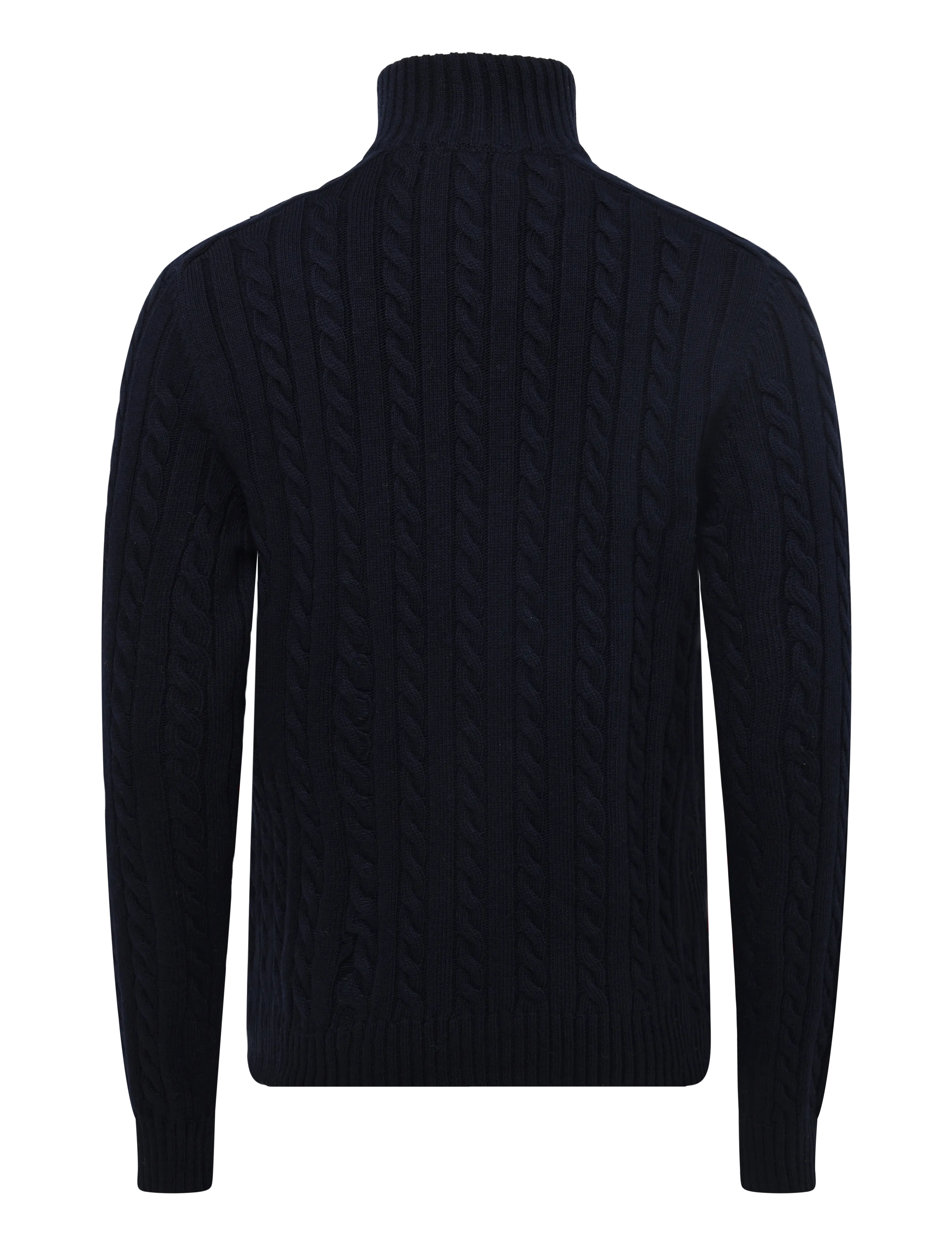 Belstaff - WESTPORT Q ZIP Pale Stone - halfzip strik - dark ink - 2