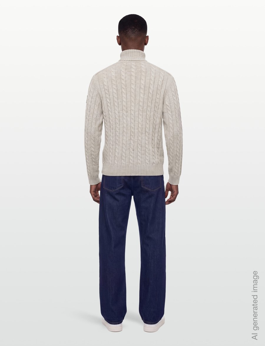 Belstaff - WESTPORT Q ZIP Pale Stone - half zip-tröjor - pale stone - 4