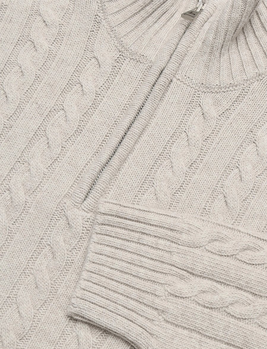 Belstaff - WESTPORT Q ZIP Pale Stone - half zip-tröjor - pale stone - 5