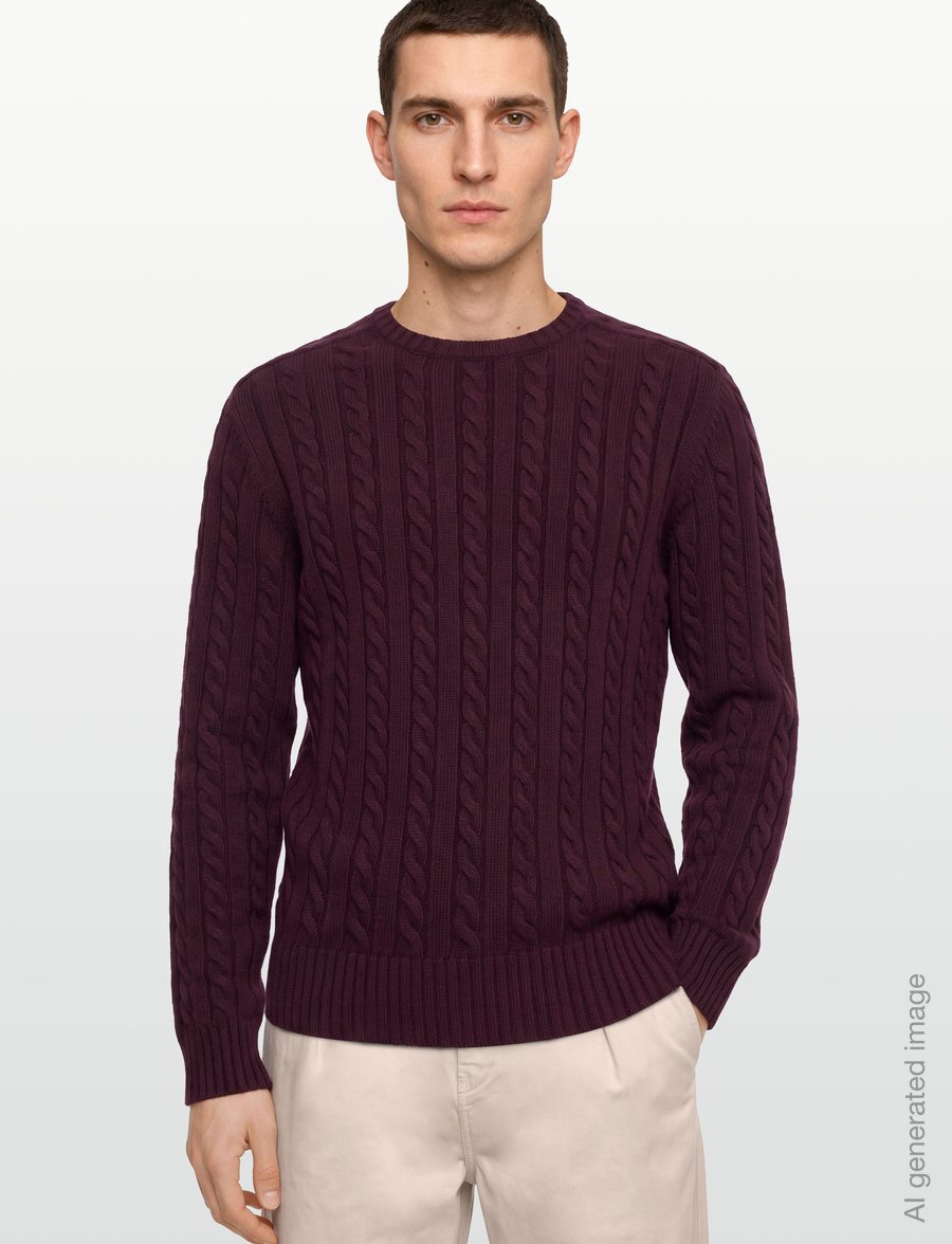 Belstaff - WESTPORT CREW NECK Oxblood - rund hals - oxblood - 3