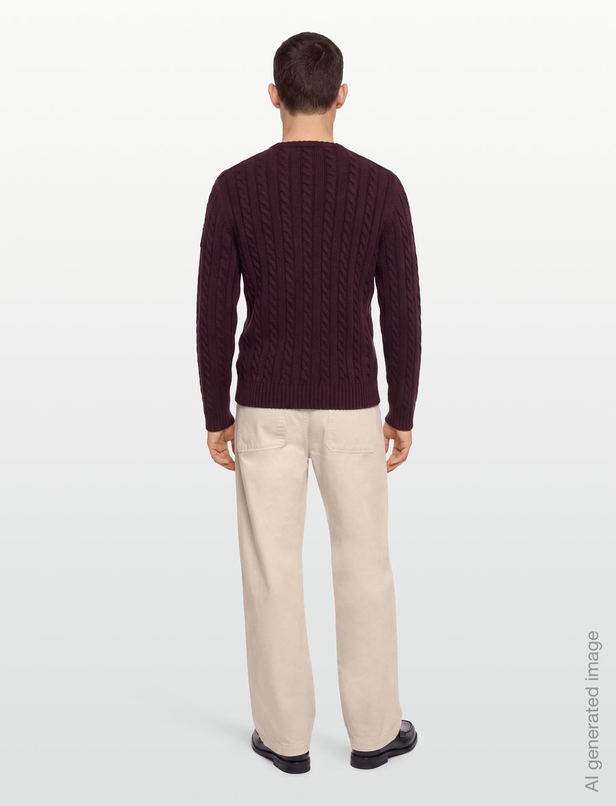 Belstaff - WESTPORT CREW NECK Oxblood - rund hals - oxblood - 4