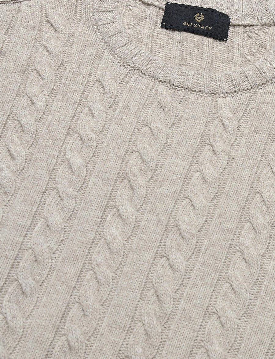 Belstaff - WESTPORT CREW NECK Oxblood - rund hals - pale stone - 5