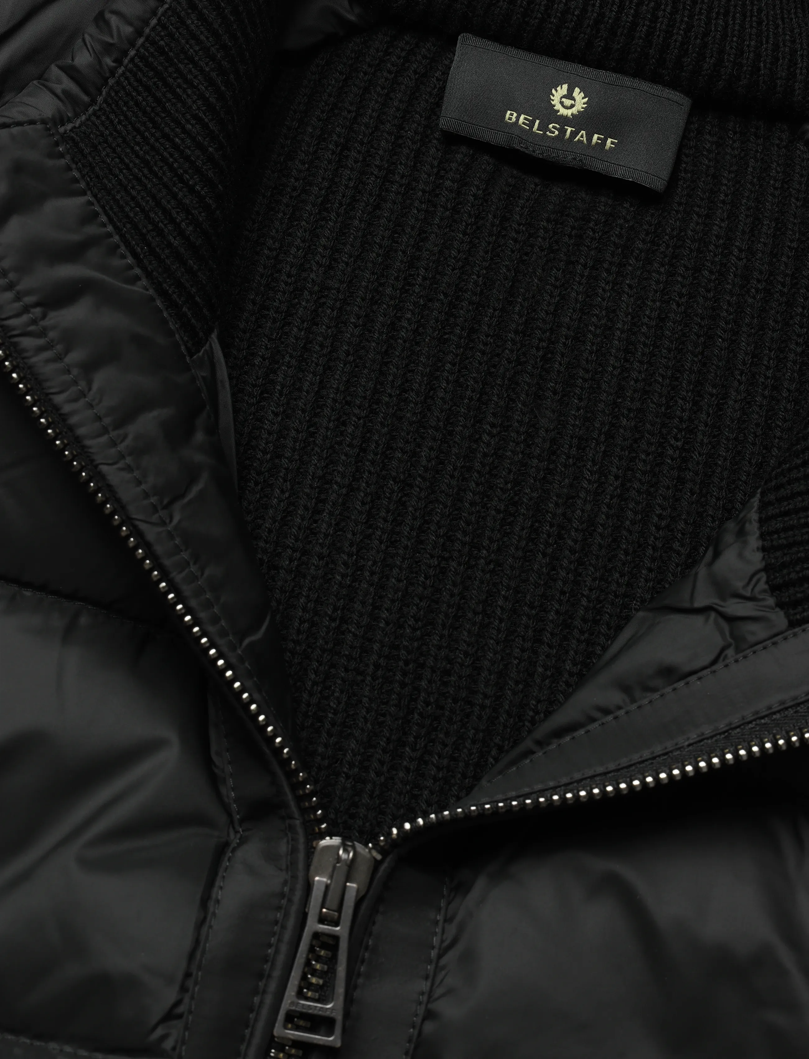 Belstaff - COMPOUND CARDIGAN DOWN Dark Ink - hybrid-jacken - black - 5