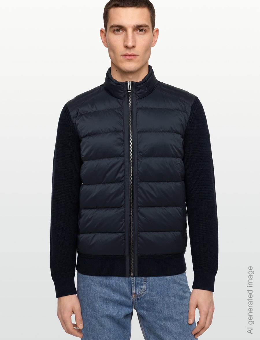 Belstaff - COMPOUND CARDIGAN DOWN Dark Ink - hybrid-jacken - dark ink - 3