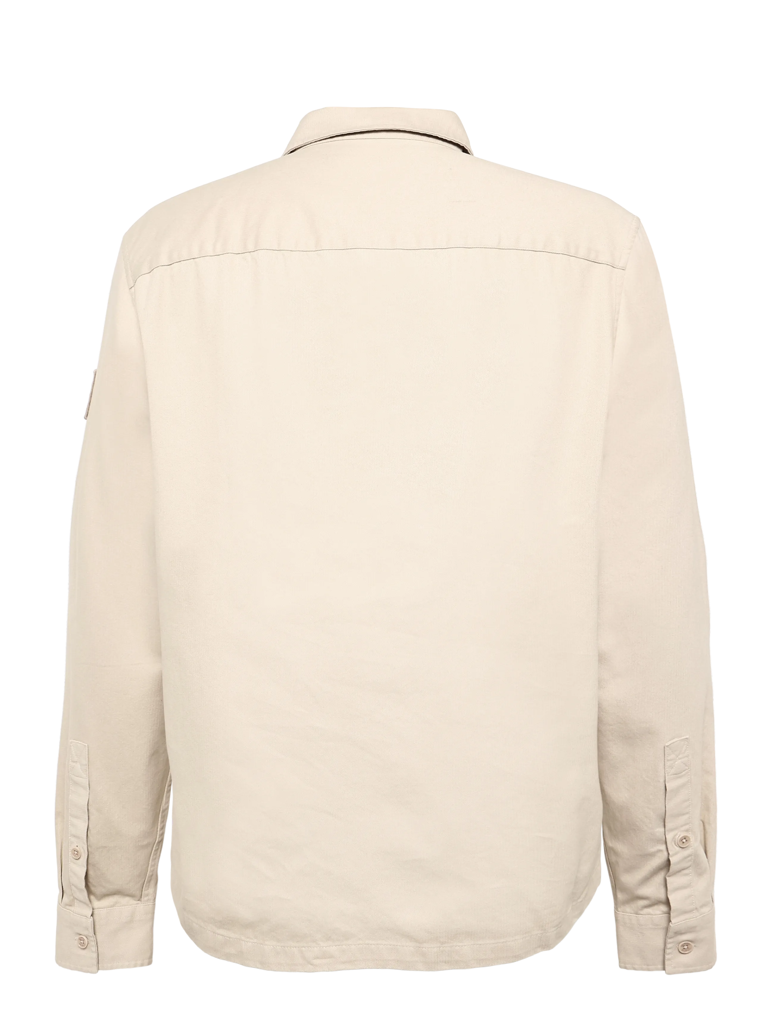 Belstaff - OUTPOST SHIRT COTTON HERRINGBONE Pale Stone - casual shirts - pale stone - 2