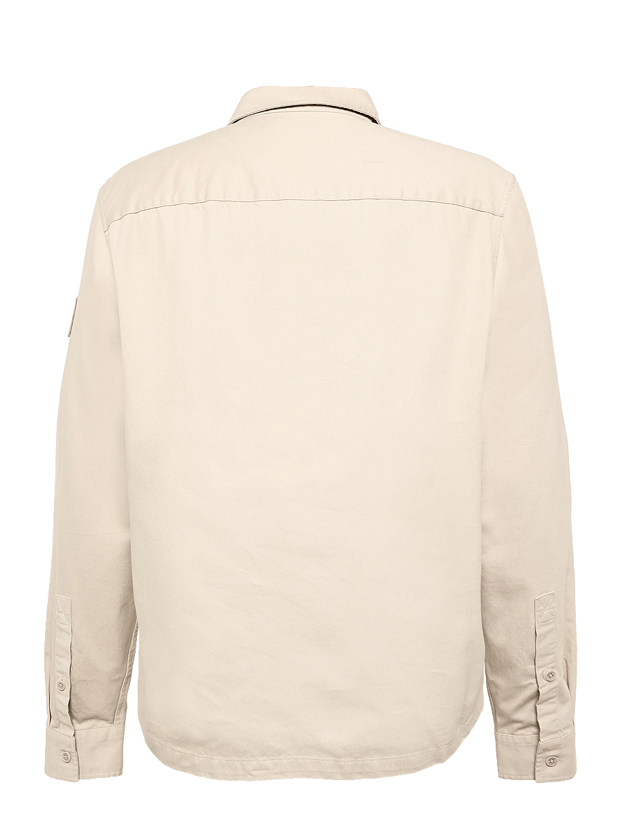 Belstaff - OUTPOST SHIRT COTTON HERRINGBONE Pale Stone - casual hemden - pale stone - 2