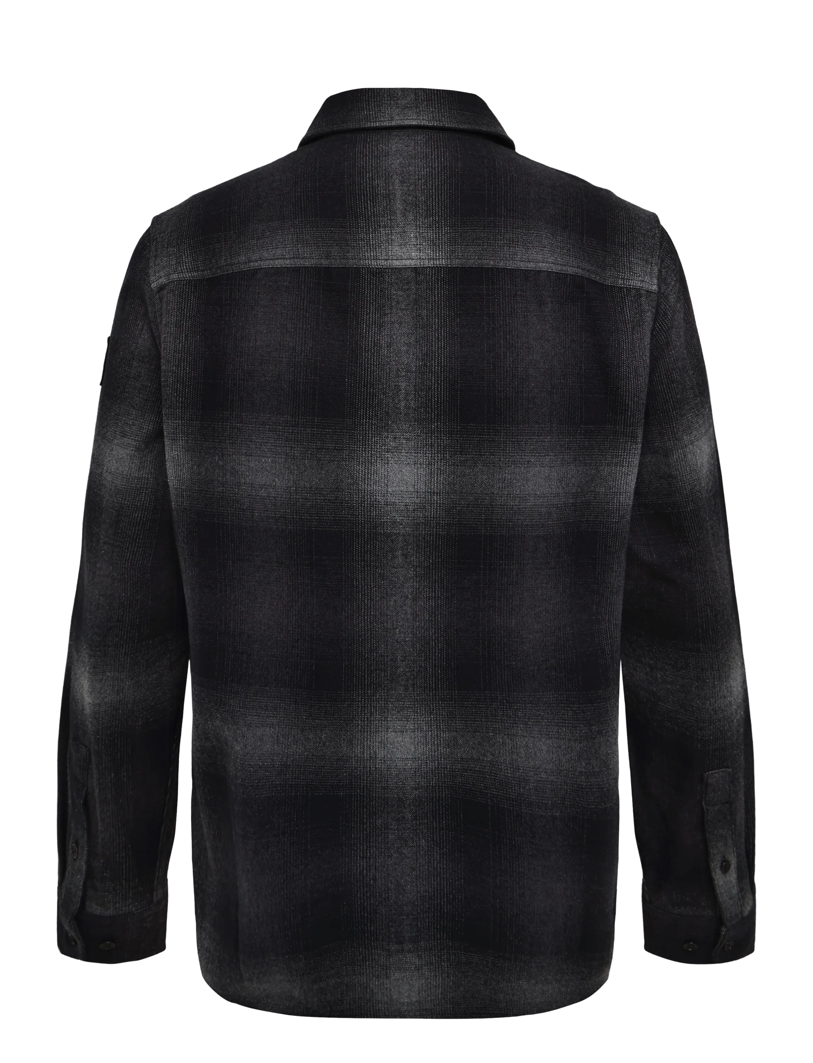 Belstaff - OUTPOST SHIRT BRUSHED COTTON FLANNEL Black - flanellskjortor - black - 1