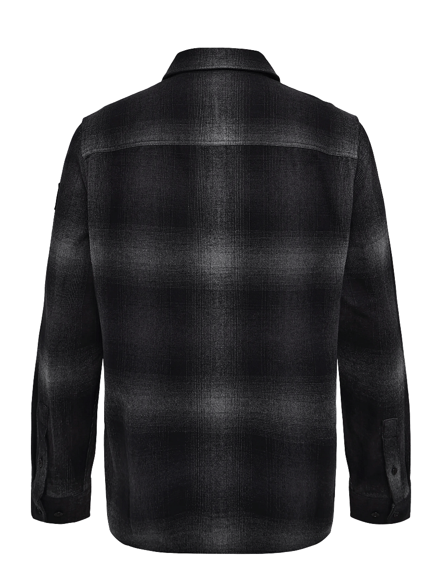 Belstaff - OUTPOST SHIRT BRUSHED COTTON FLANNEL Black - flanellskjortor - black - 1