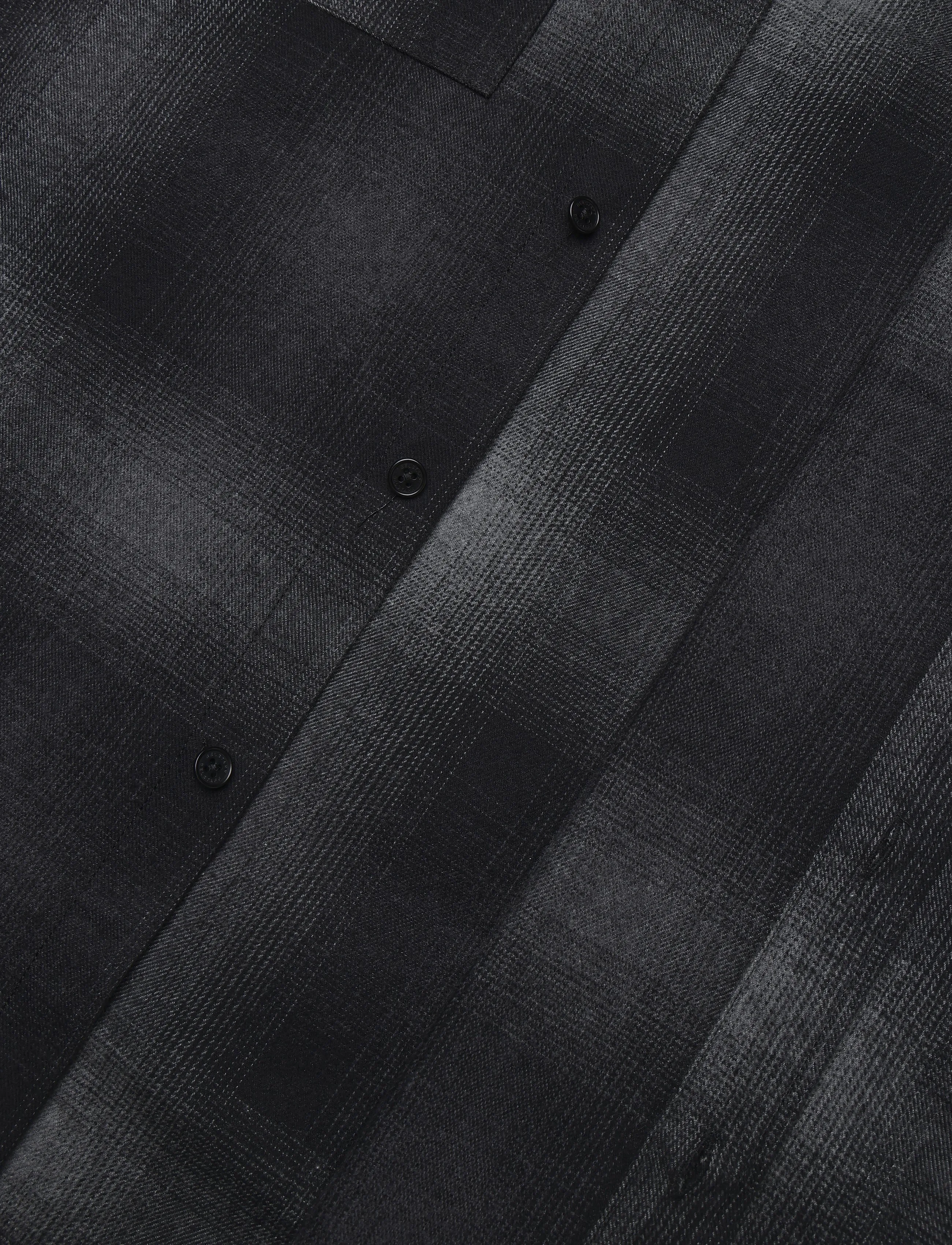 Belstaff - OUTPOST SHIRT BRUSHED COTTON FLANNEL Black - flanellskjortor - black - 3