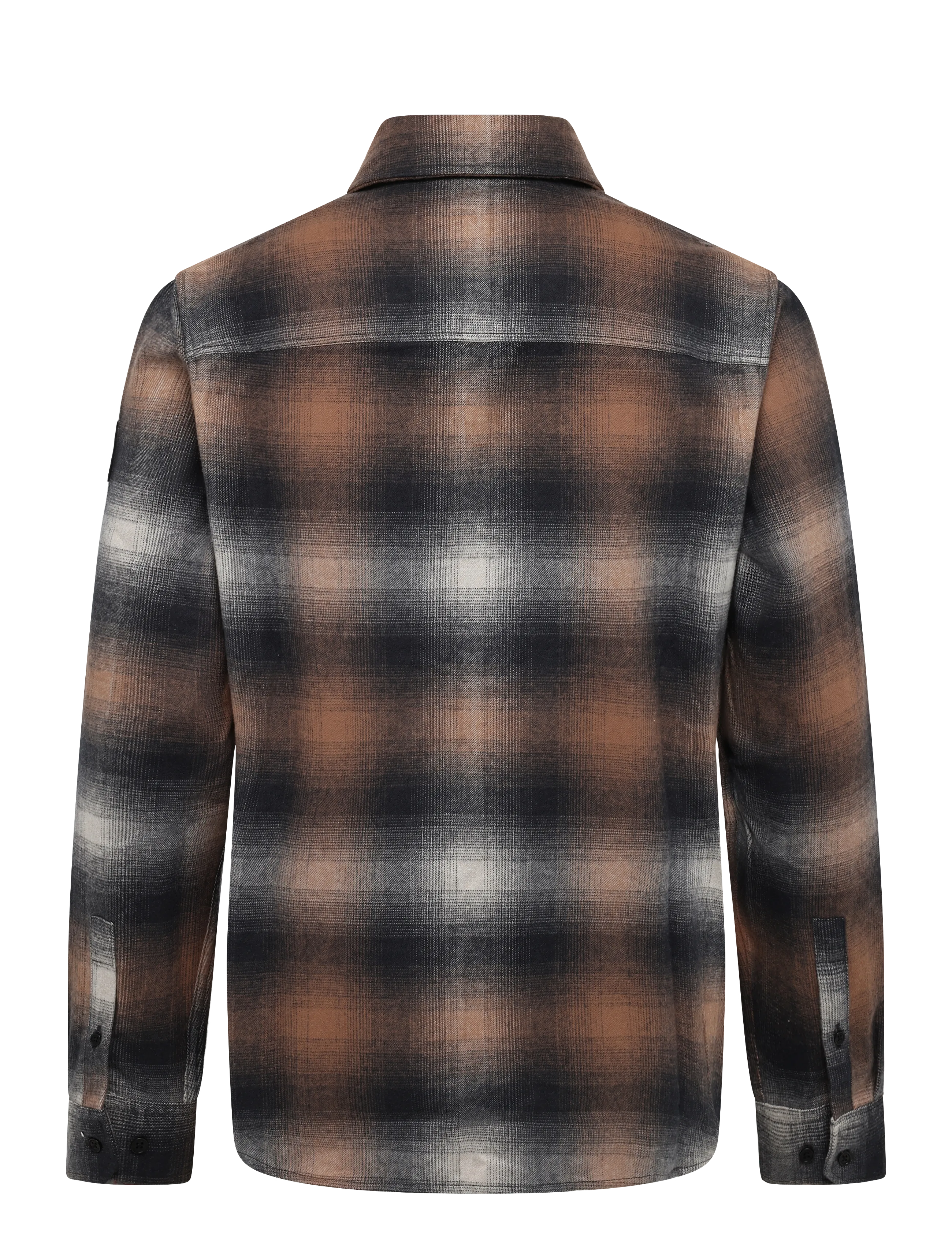 Belstaff - OUTPOST SHIRT BRUSHED COTTON FLANNEL Maple Brown - flannel shirts - maple brown - 1