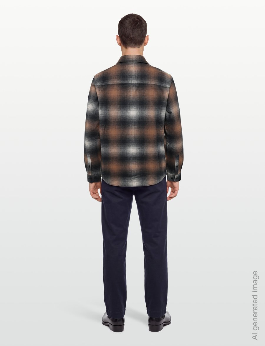 Belstaff - OUTPOST SHIRT BRUSHED COTTON FLANNEL Maple Brown - flanellskjortor - maple brown - 4