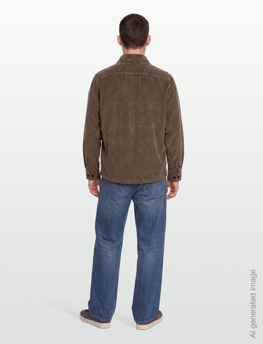 Belstaff - RAVINE COTTON CORDUROY Dusty Taupe - velvetsärgid - army olive - 4