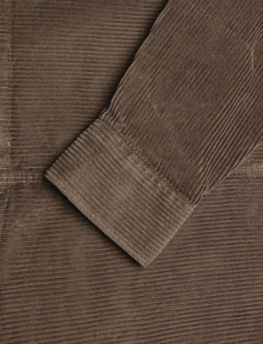 Belstaff - RAVINE COTTON CORDUROY Army Olive - manchesterskjortor - army olive - 4