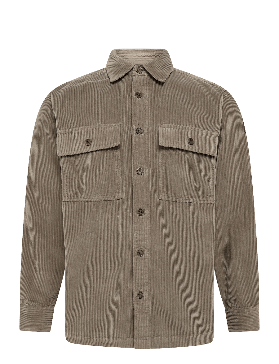 Belstaff - RAVINE COTTON CORDUROY Dusty Taupe - manchesterskjortor - dusty taupe - 1