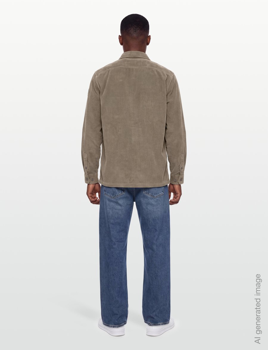 Belstaff - RAVINE COTTON CORDUROY Dusty Taupe - manchesterskjortor - dusty taupe - 4