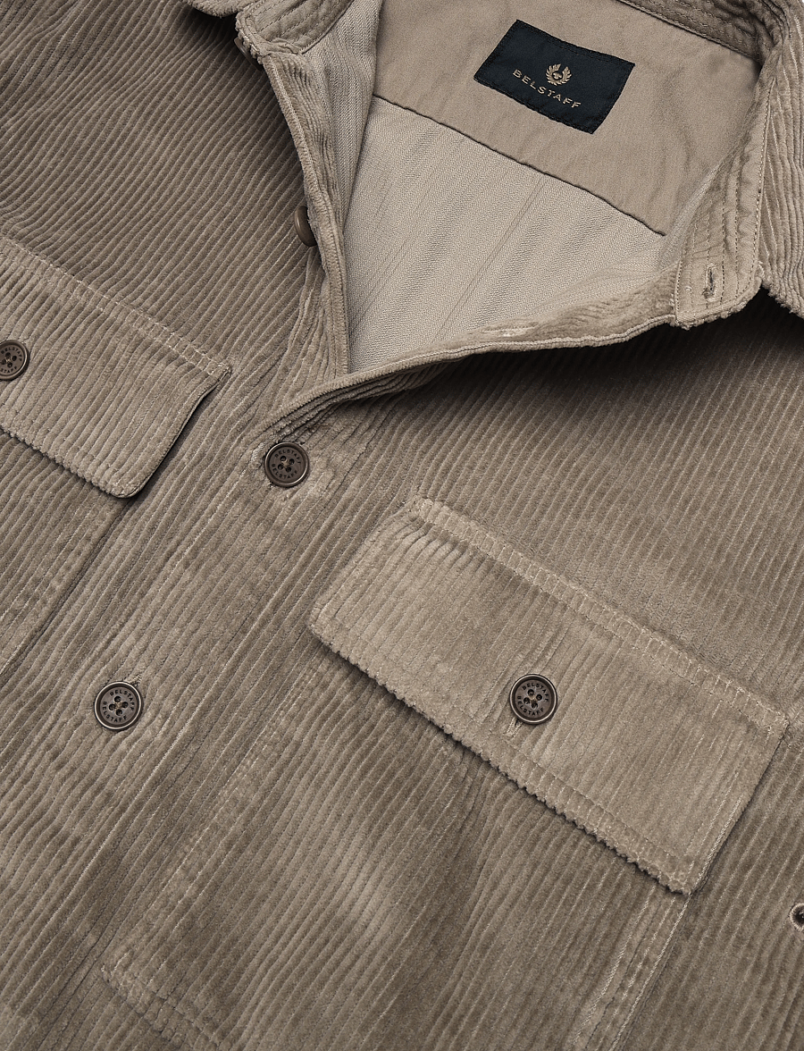 Belstaff - RAVINE COTTON CORDUROY Dusty Taupe - manchesterskjortor - dusty taupe - 5