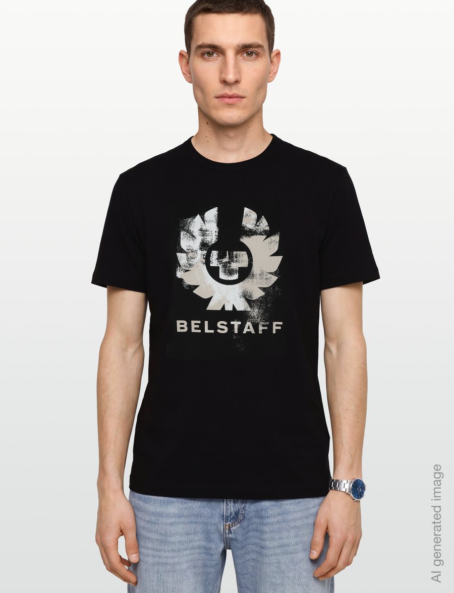 Belstaff - BLUR T-SHIRT COTTON Black - short-sleeved t-shirts - black - 3