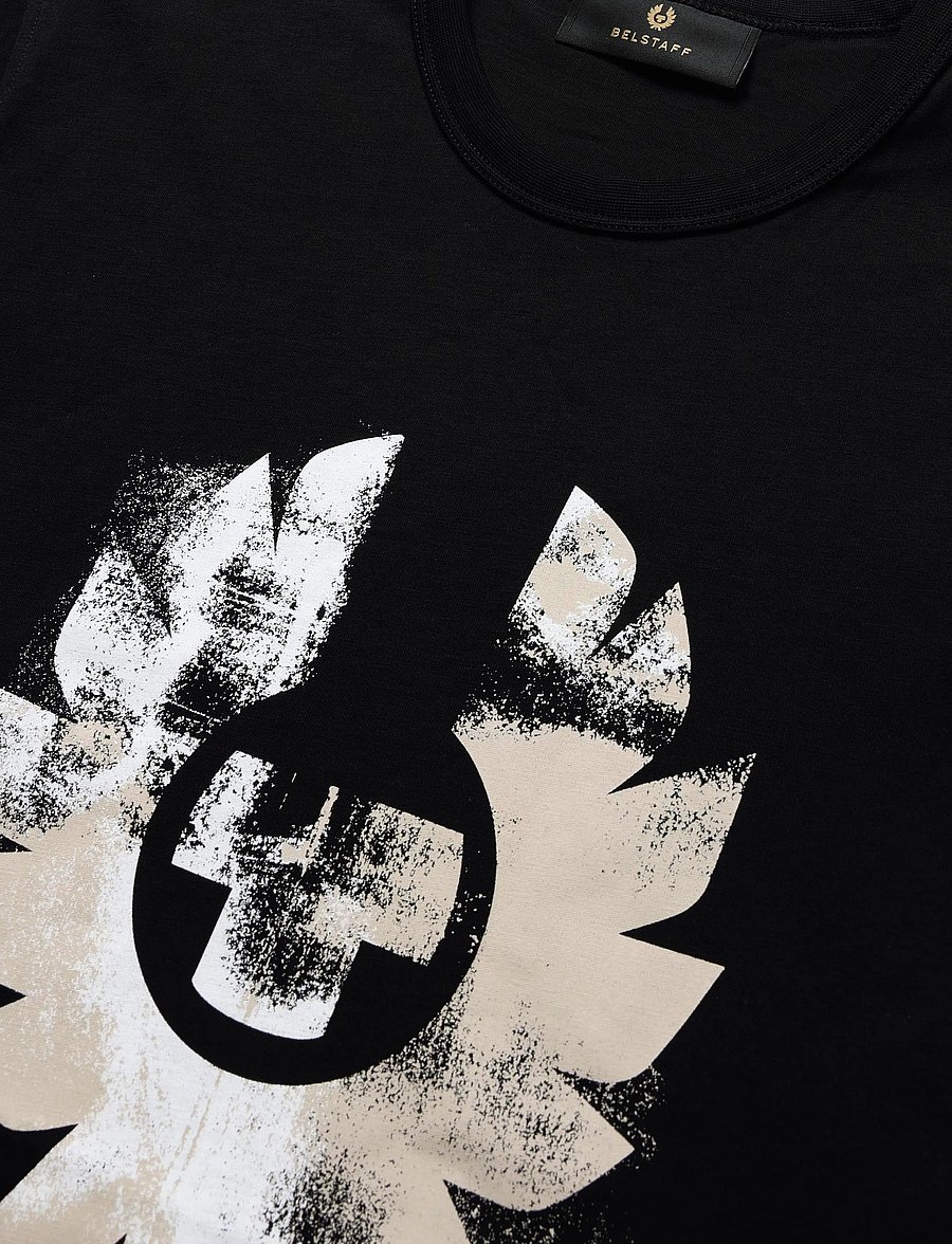 Belstaff - BLUR T-SHIRT COTTON Black - kortärmade t-shirts - black - 2