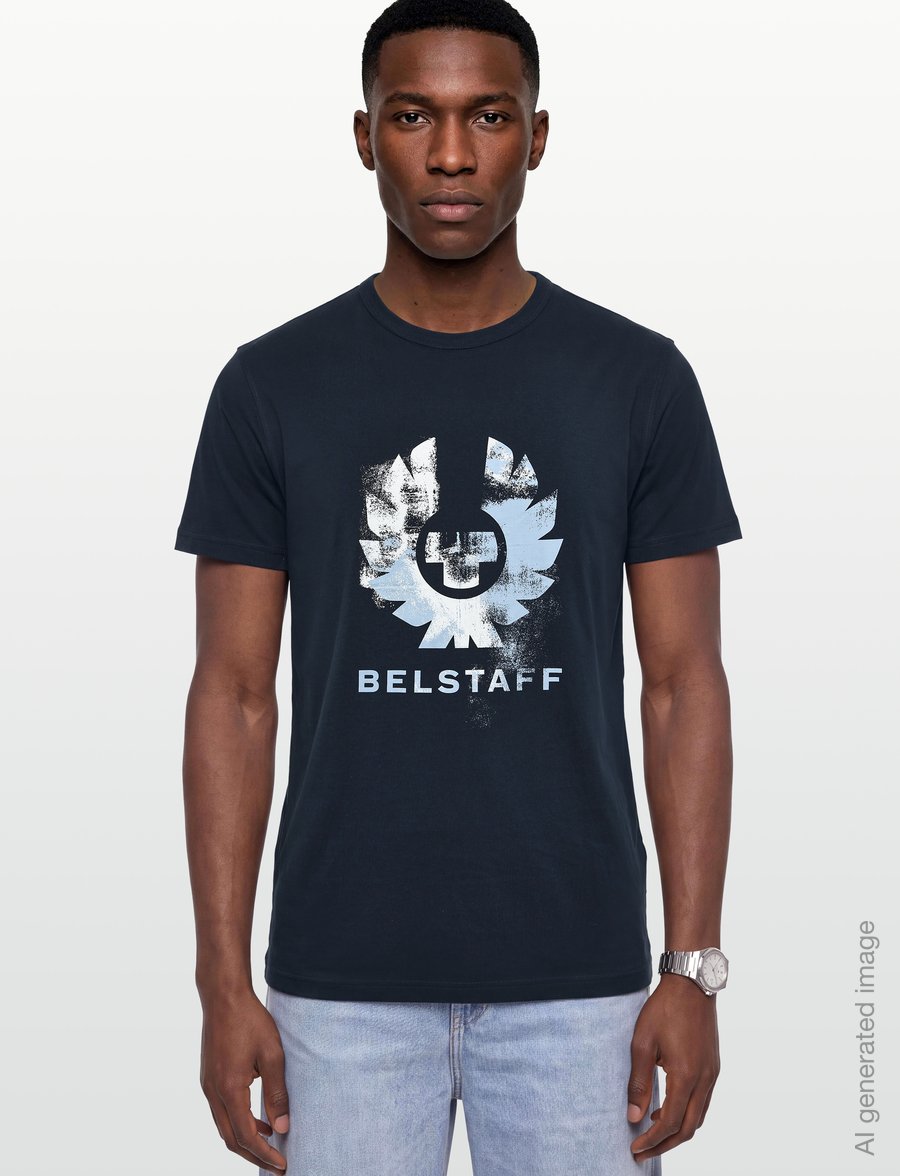 Belstaff - BLUR T-SHIRT COTTON Black - short-sleeved t-shirts - dark ink - 3