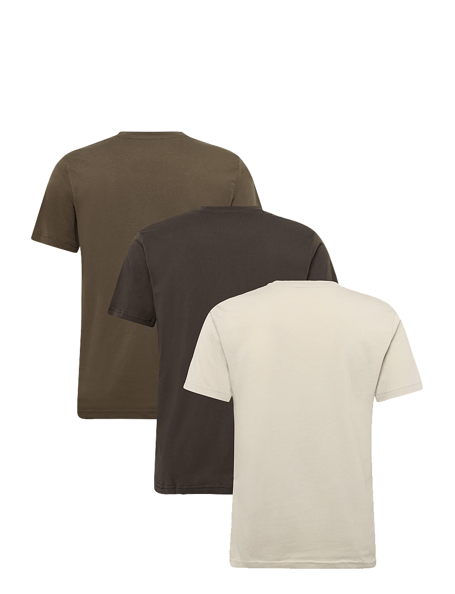 Belstaff - 3 PACK T-SHIRT Black / Dark Ink / White - t-shirts im multipack - olive / khaki green / pale stone - 1