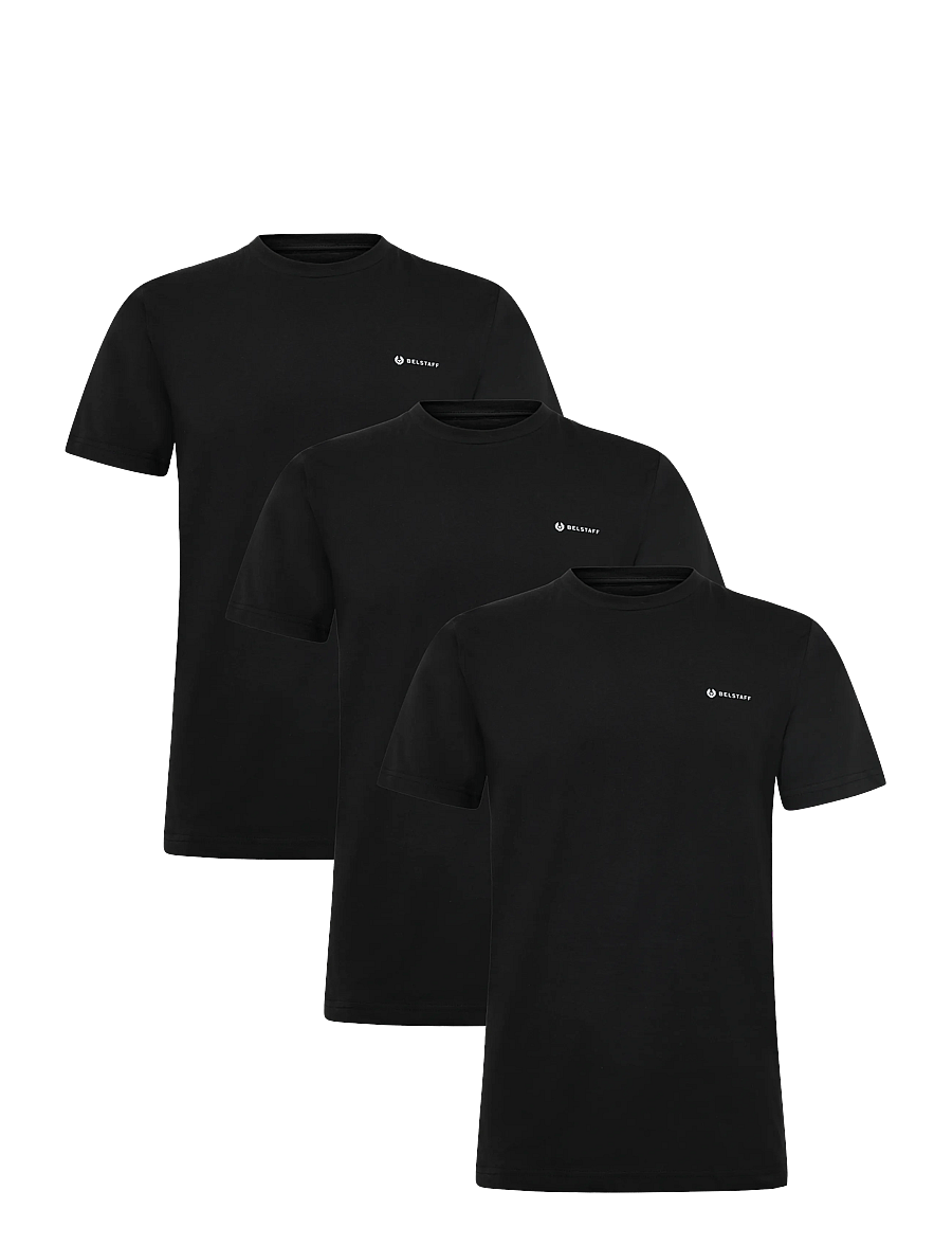 Belstaff - 3 PACK T-SHIRT Black / Dark Ink / White - t-shirts im multipack - black - 1
