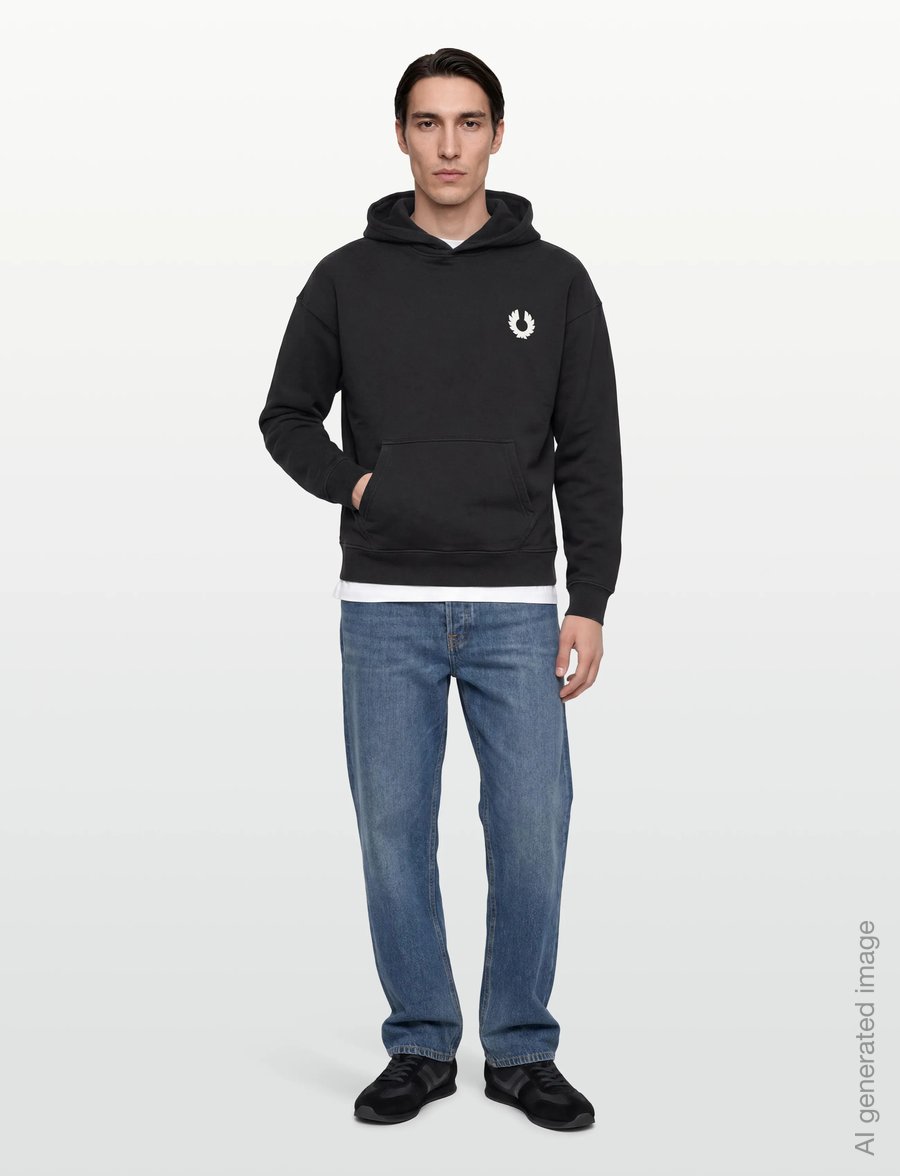 Belstaff - COMPETITION HOODIE Black - kapuzenpullover - black - 0