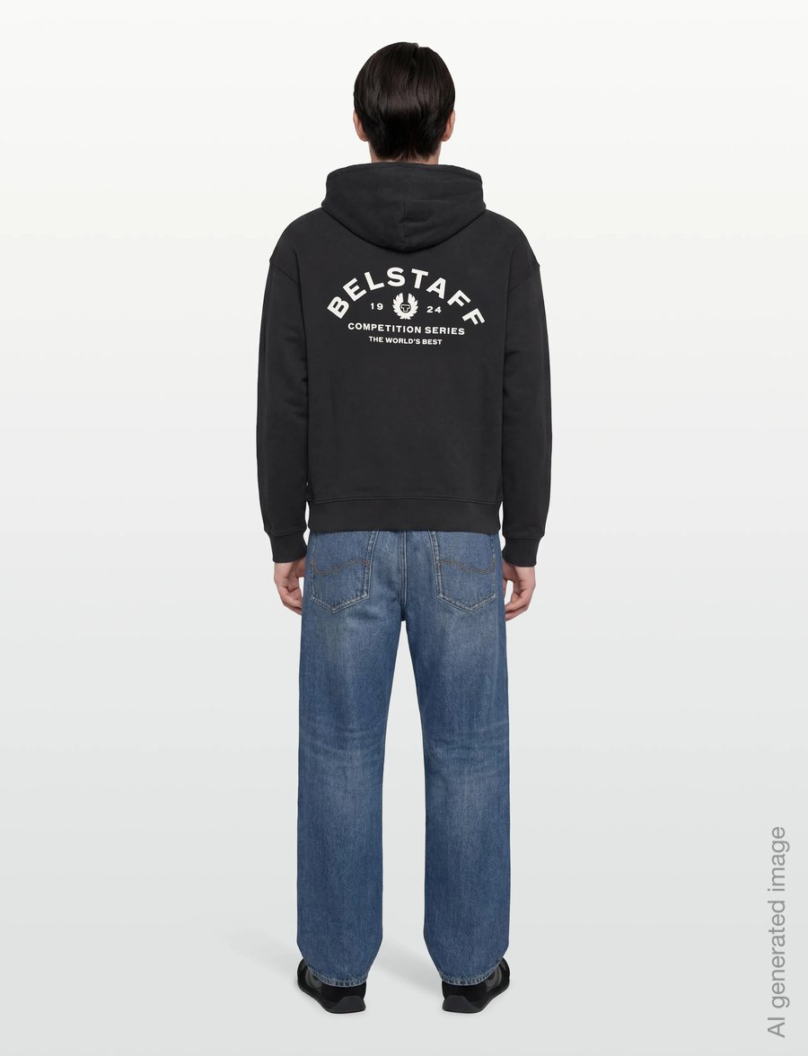 Belstaff - COMPETITION HOODIE Black - kapuzenpullover - black - 4