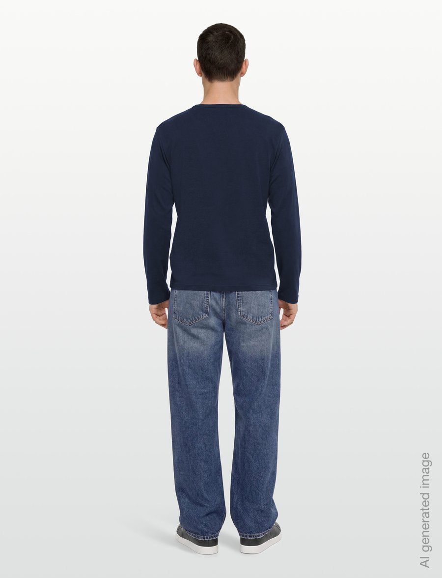 Belstaff - BELSTAFF LONG SLEEVED T-SHIRT Black - langärmelige t-shirts - dark ink - 4