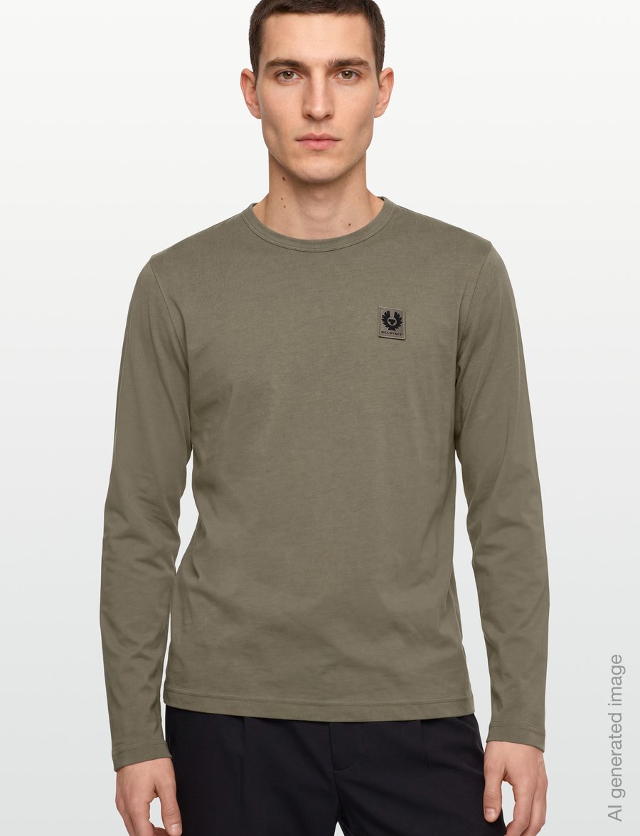Belstaff - BELSTAFF LONG SLEEVED T-SHIRT Black - langærmede t-shirts - dusty taupe - 3