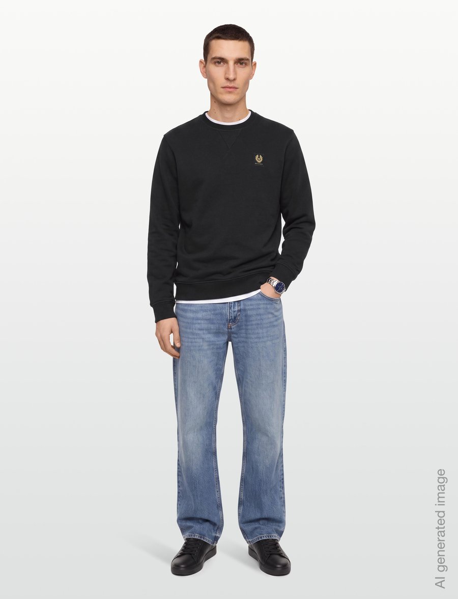 Belstaff - BELSTAFF SWEATSHIRT Pale Stone - kläder - black - 0