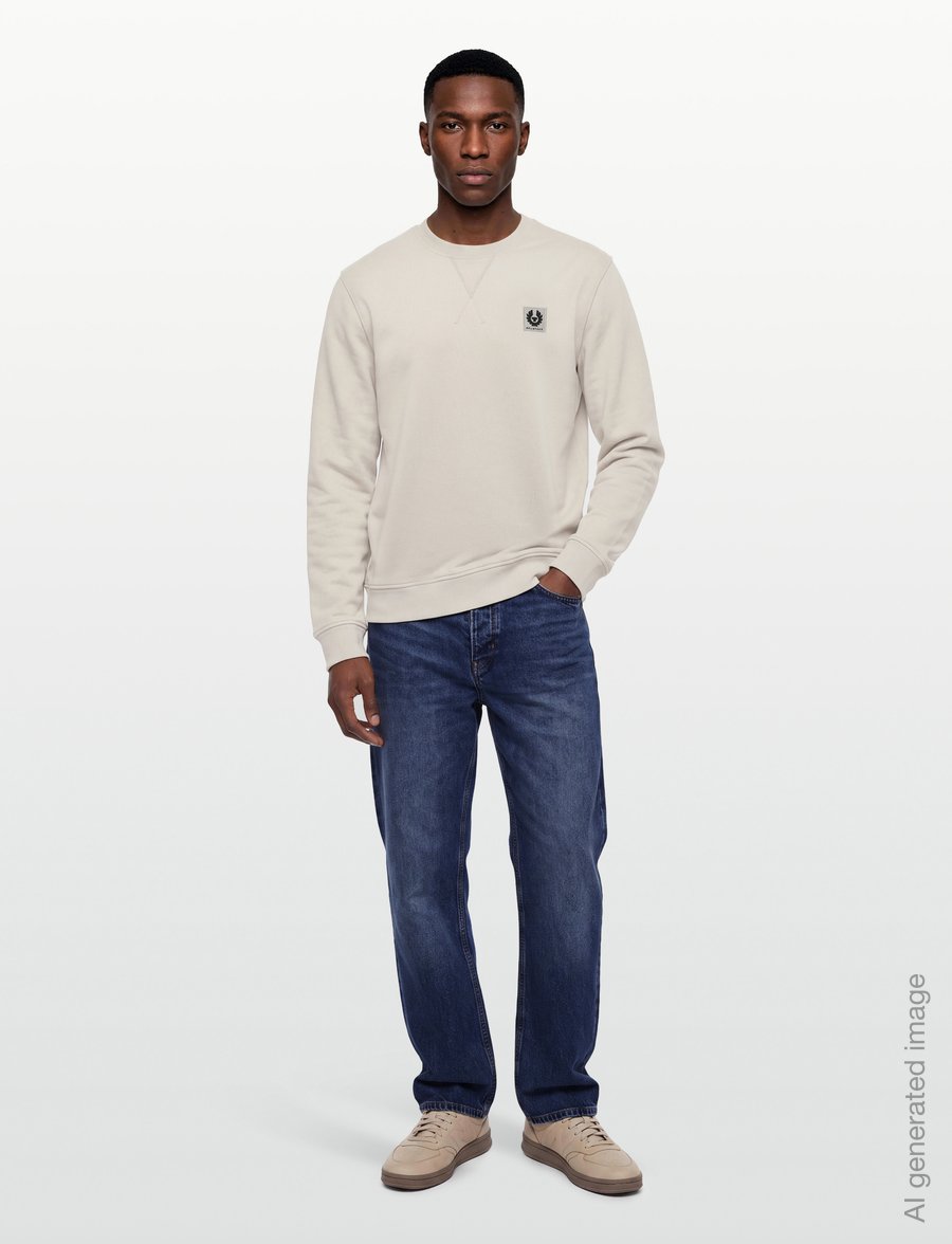 Belstaff - BELSTAFF SWEATSHIRT Pale Stone - tøj - pale stone - 0