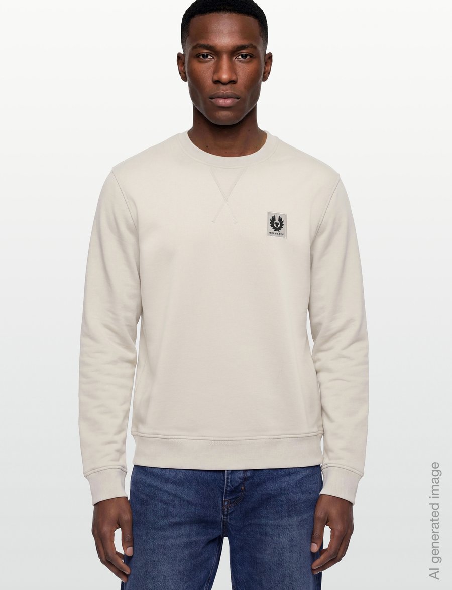 Belstaff - BELSTAFF SWEATSHIRT Pale Stone - tøj - pale stone - 3