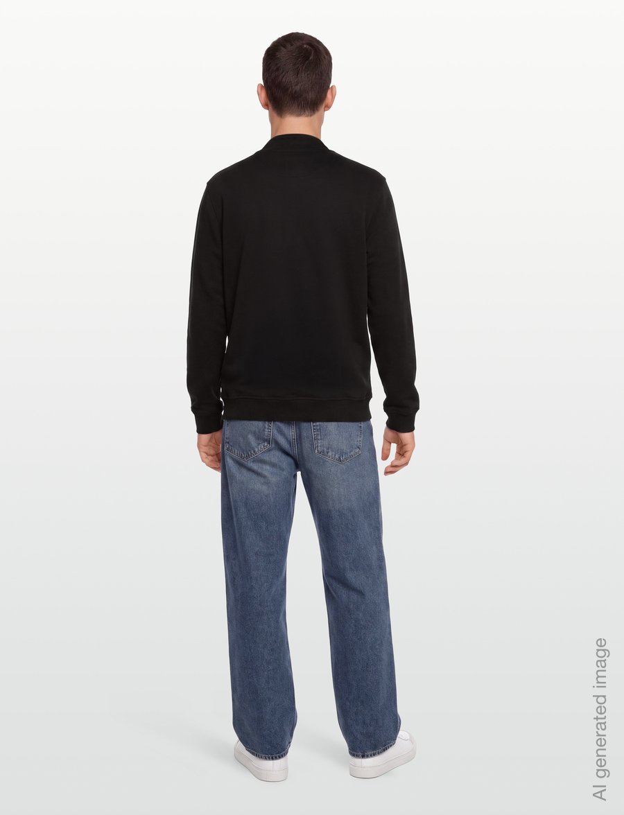 Belstaff - BELSTAFF QUARTER ZIP SWEATSHIRT Pale Stone - kläder - black - 4