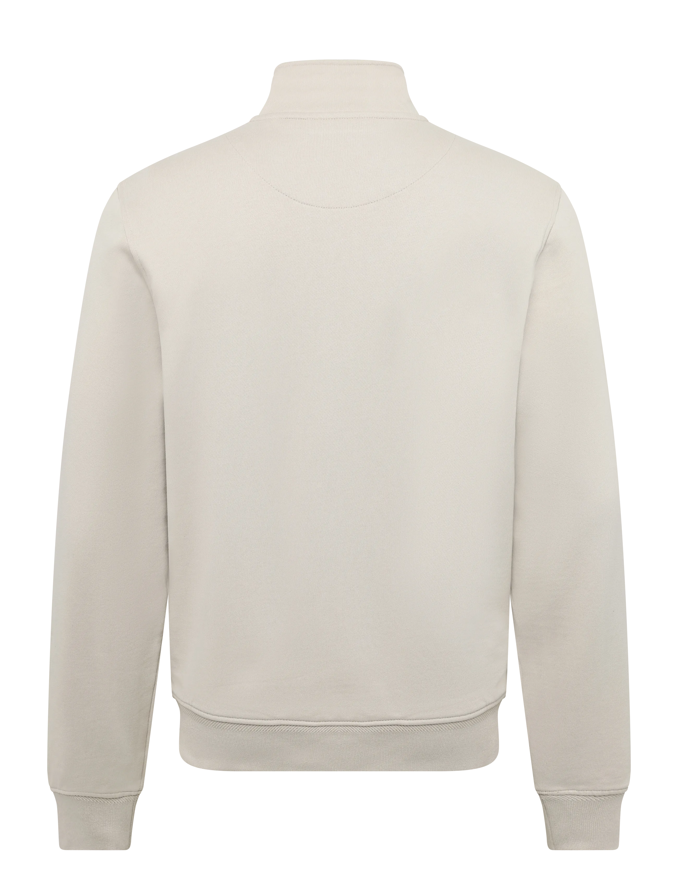 Belstaff - BELSTAFF QUARTER ZIP SWEATSHIRT Pale Stone - tøj - pale stone - 2