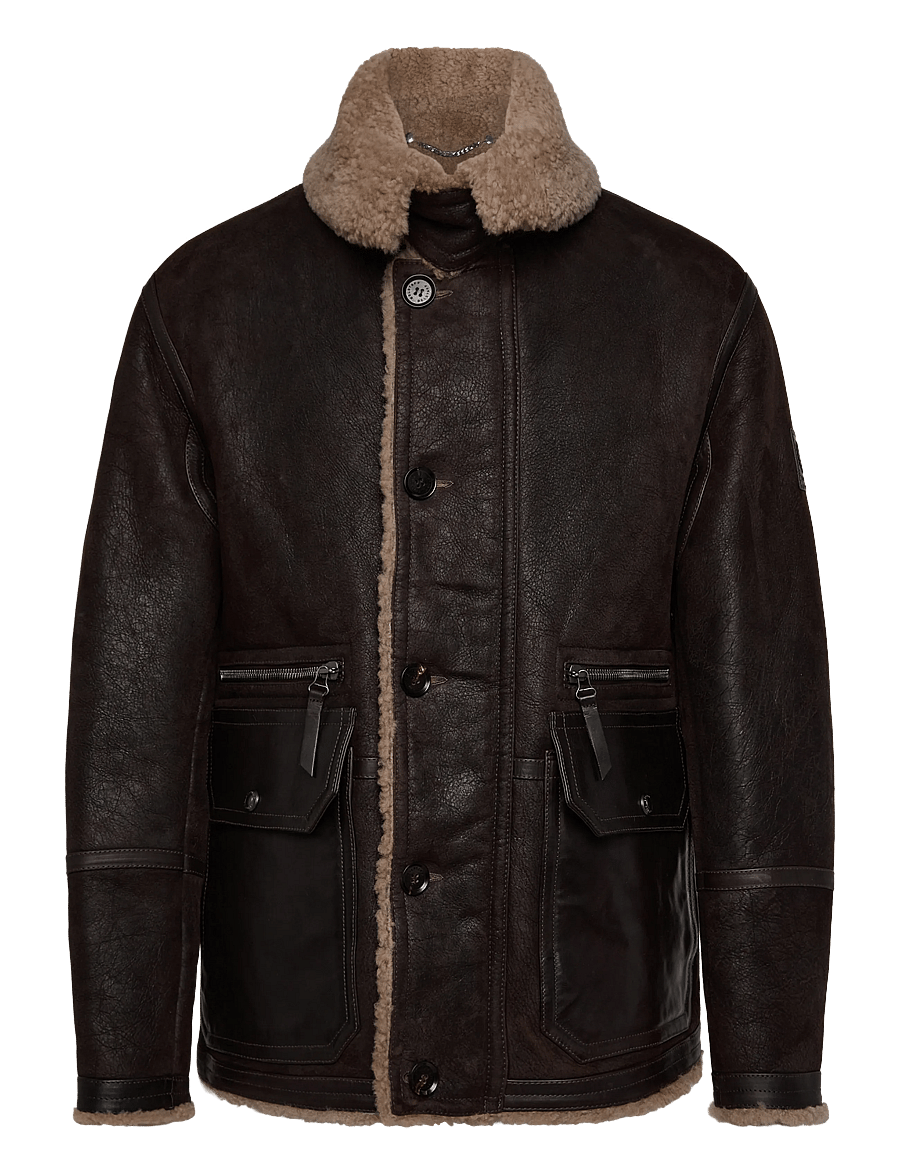 Belstaff - SNOWFIELD COAT Dark Brown / Sand - herbstjacken - dark brown / sand - 0