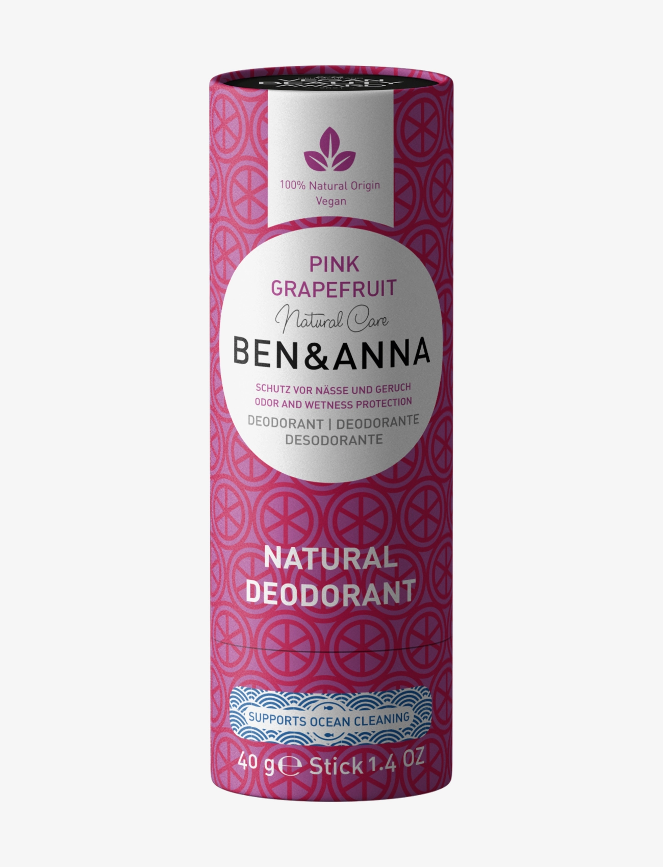 Ben & Anna Ben & Anna Deodorant Pink Grapefruit, 40 g, Nude, Creams & Wipes, Creams & Wipes, Dame