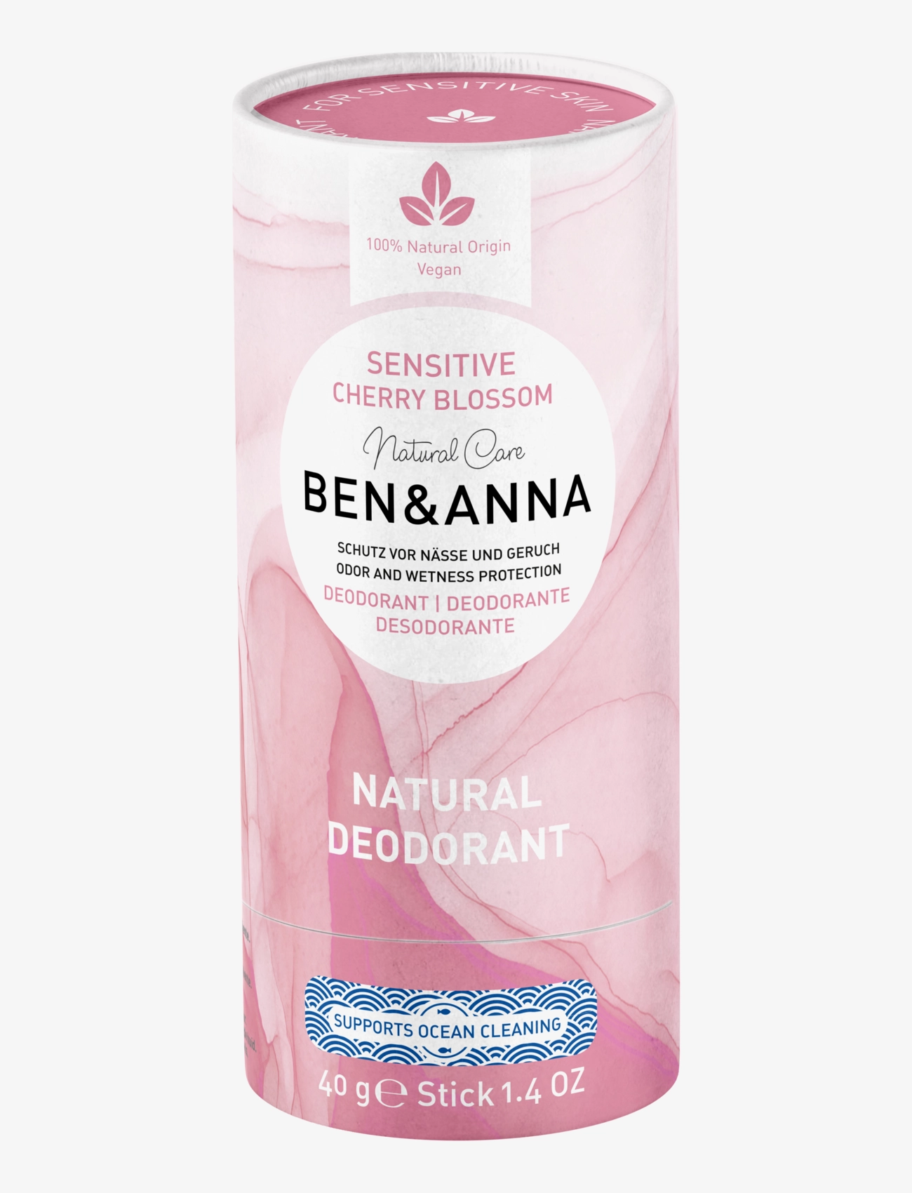Ben & Anna Ben & Anna Deodorant Sensitive Japanese Cherry Blossom, 40 g, Nude, Creams & Wipes, Creams & Wipes, Dame
