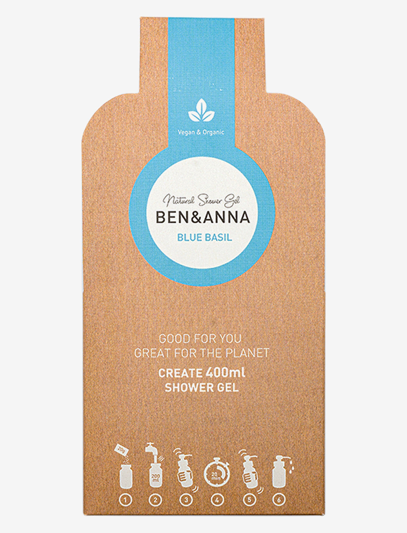 Ben & Anna - Ben & Anna Shower Gel Flakes - shower gel & oils - blue basil - 1
