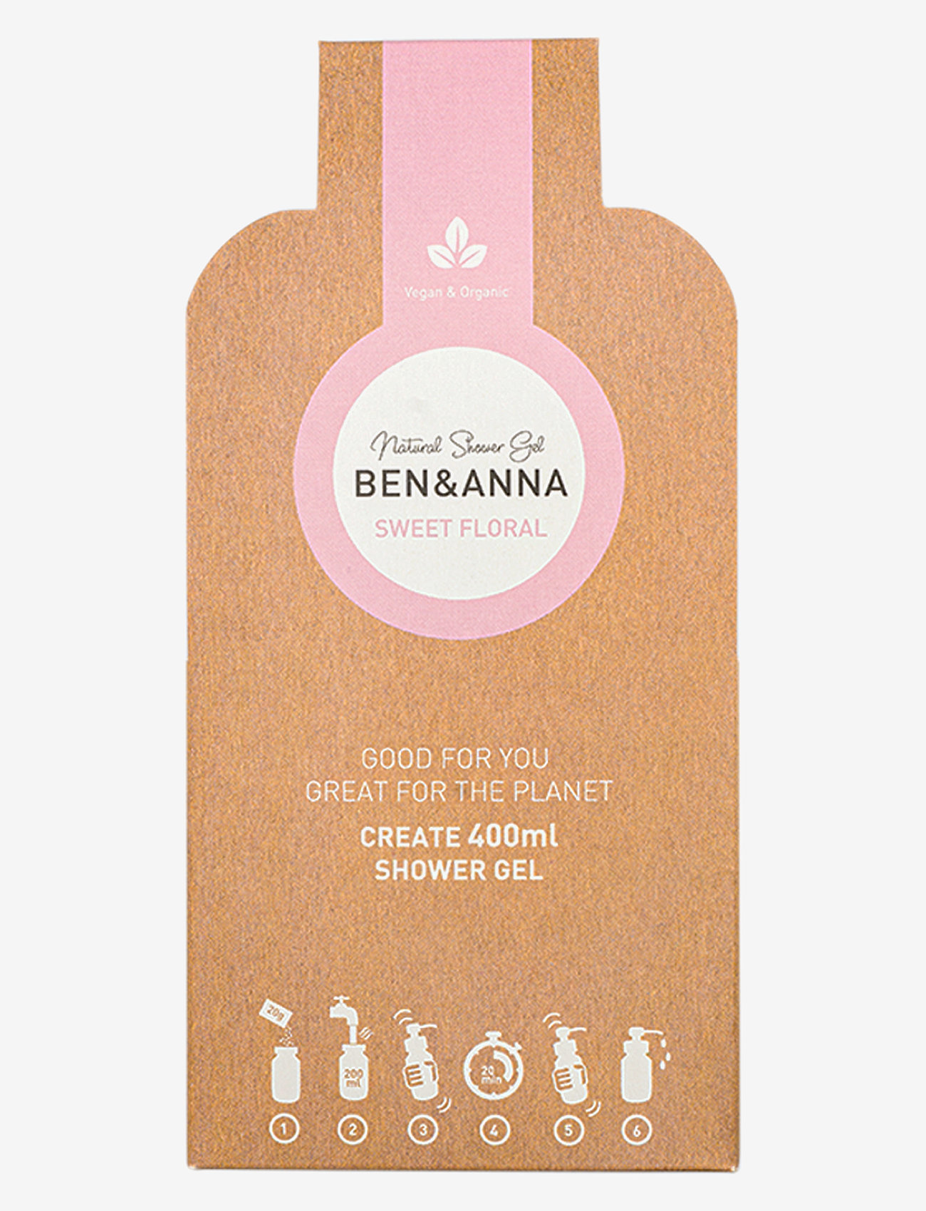 Ben & Anna - Ben & Anna Shower Gel Flakes - dusjsåpe og dusjolje - sweet floral - 1